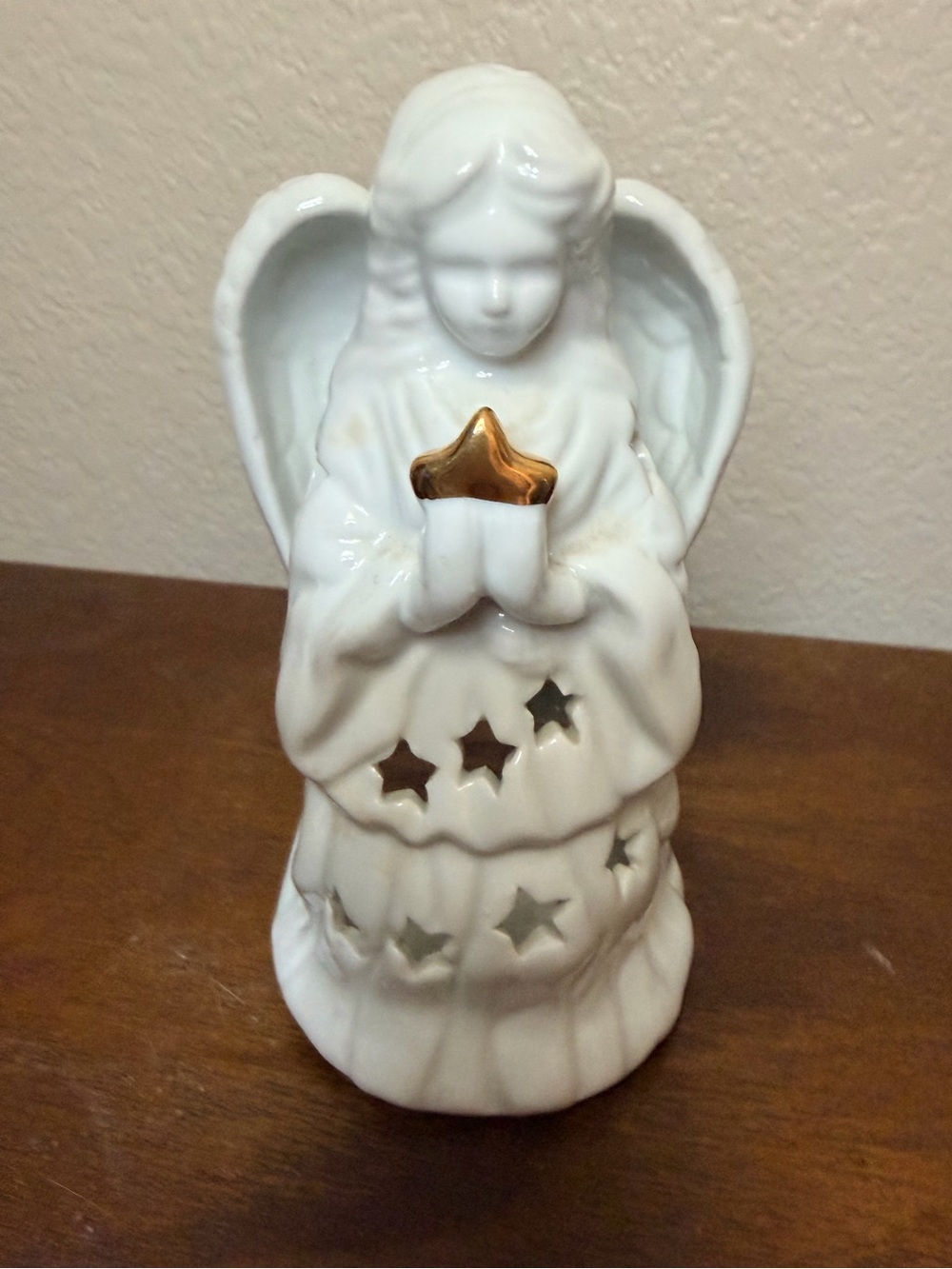 Vintage Ceramic Angel Tealight Candle holder